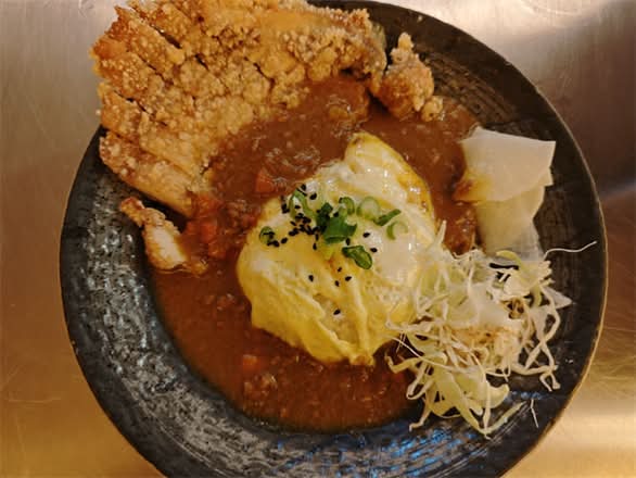 Katsu Curry Omurice 炸猪排咖喱蛋包饭